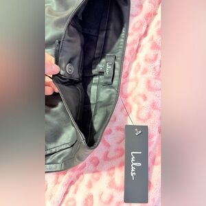 LuLu’s Leather High Waisted Pants NWT